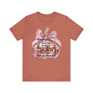 Disco Pumpkin Dancing Queen Unisex Jersey Short Sleeve Tee