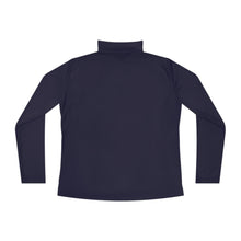 Load image into Gallery viewer, Here I am Hineni logo Ladies Quarter-Zip Pullover
