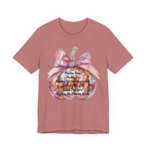 Disco Pumpkin Dancing Queen Unisex Jersey Short Sleeve Tee