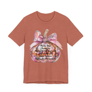 Disco Pumpkin Dancing Queen Unisex Jersey Short Sleeve Tee