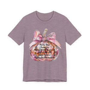 Disco Pumpkin Dancing Queen Unisex Jersey Short Sleeve Tee