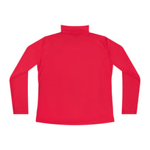 Load image into Gallery viewer, Here I am Hineni logo Ladies Quarter-Zip Pullover
